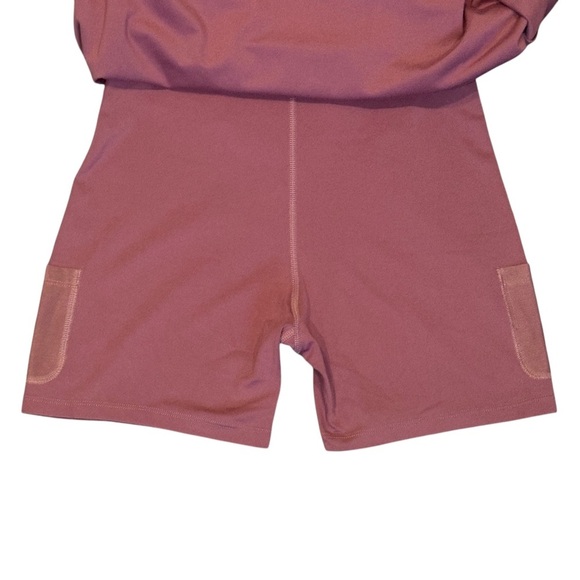 Girlfriend Collective Naomi High Neck Crossback Workout Dress Fig Women’s Medium - Picture 5 of 6